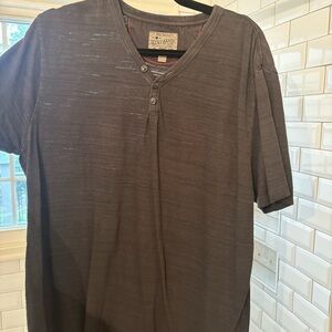 Lucky Brand Dark Gray Henley Shirt